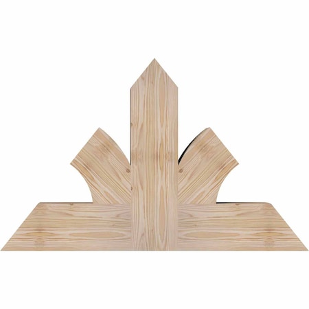 Ekena Millwork Richland Smooth Timber Gable Bracket, Douglas Fir, 36"W x 23"H x 5 1/2"D x 5 1/2"F, 15/12 Pitch GBW036X23X0606RIC00SDF